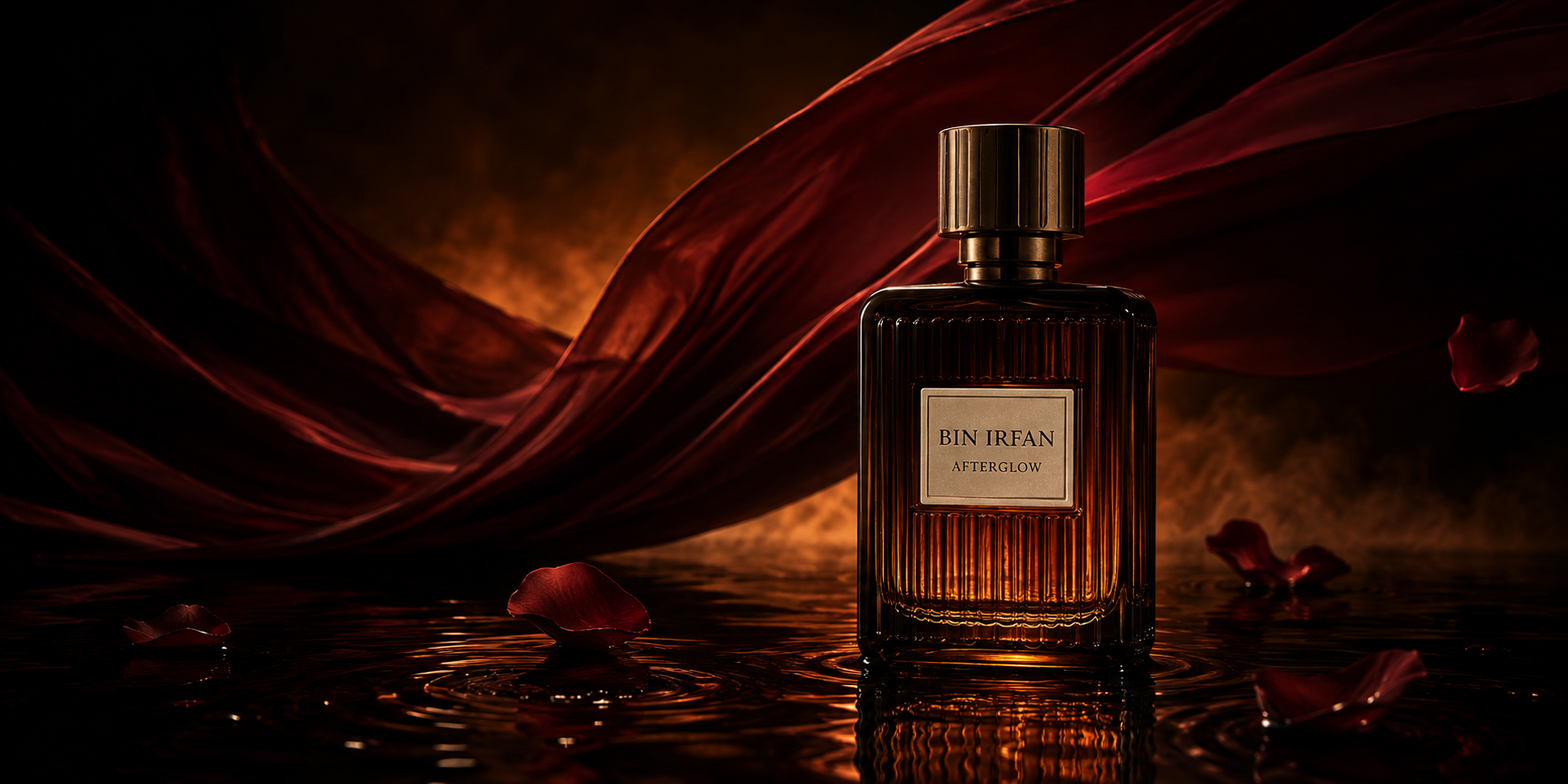 Bin Irfan Afterglow perfume campaign
