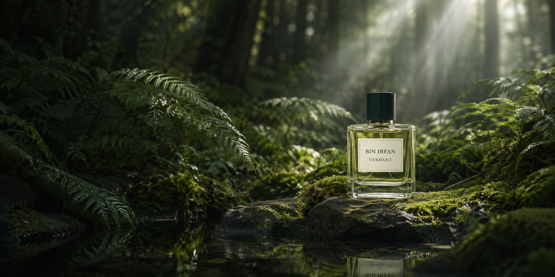 Bin Irfan Verdant perfume campaign